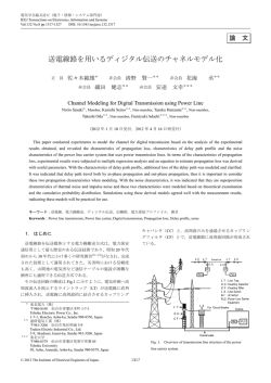 送電線路を用いるディジタル伝送のチャネルモデル化