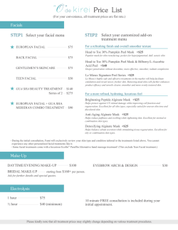 Price List - FumiOzaki.com