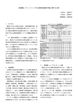長距離レジャートリップの出発時刻選択行動に関する分析