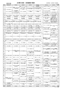 2013年12月 - ABC 朝日放送