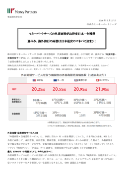 マネーパートナーズの外貨両替がお得度日本一を獲得 夏休み、海外旅行