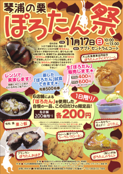琴浦の栗 ぽろたん祭 チラシ.