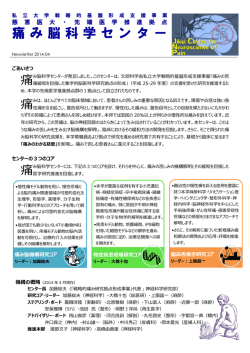 痛み脳科学センター - 東京慈恵会医科大学