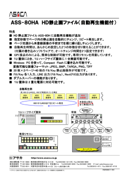 ASS-80HA HD静止画ファイル（自動再生機能付）