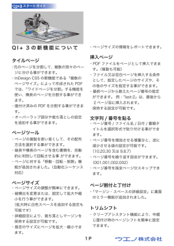 Q I + 3の新機能について