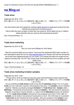 Trade show marketing inviation samples