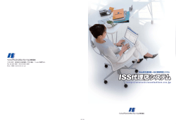 ISSシステム パンフレット - インシュアランス・システム・ソリューション株式