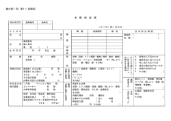 求職相談票（内職相談）（表・裏）