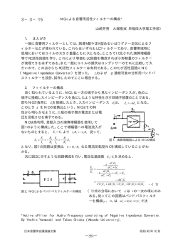 NICによる音響用活性フィルターの構成