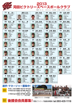 2013年メンバー表