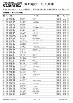 第19回ツール.ド.草津