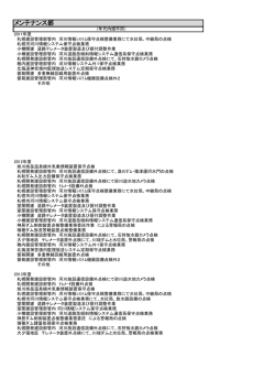 メンテナンス部