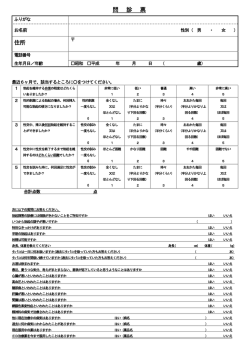 問診票 (ED)