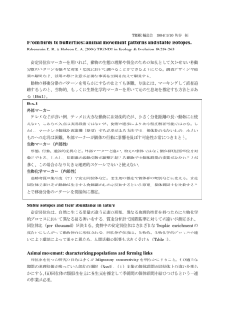 From birds to butterflies: animal movement patterns