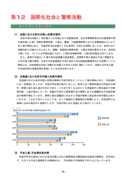 第12 国際化社会と警察活動
