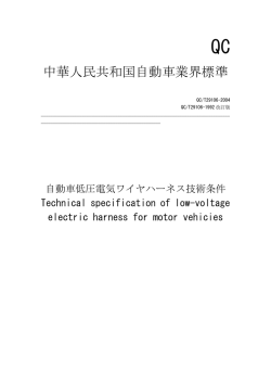 中華人民共和国自動車業界標準