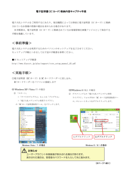 ＜事前準備＞ ＜実施手順＞