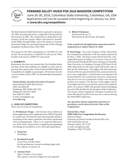 CONCOURS DE BASSON FERNAND GILLET