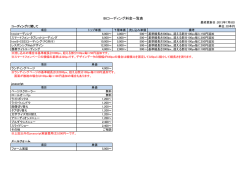 86コーディング料金一覧表