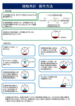 接触角計（操作マニュアル PDF：177kB）