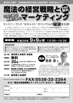 魔法の経営戦略と マーケティング 魔法の経営戦略と