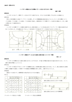 1982年（昭和57年） ハンドボール競技における攻撃おパターンを見い出す