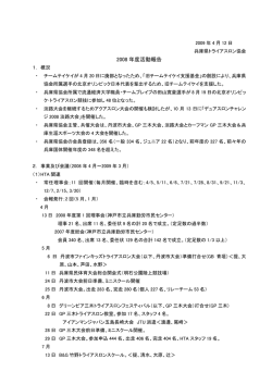 2008 年度活動報告 - 兵庫県トライアスロン協会