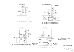 配置イメージ図「4」 バイオトイレ設置施工参考例 ← ← ← ←