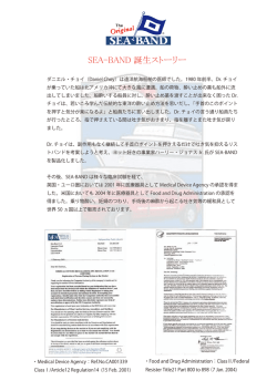 sea band 資料表裏1ページ