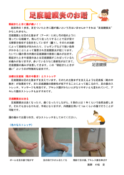 朝起きたときに踵が痛い！！ 起床時の 1 歩目、足を