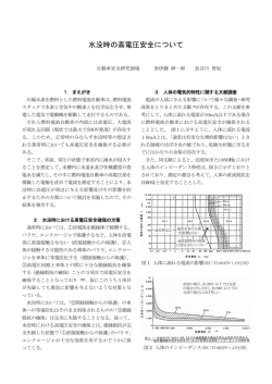 水没時の高電圧安全について