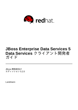 JBoss Enterprise Data Services 5 Data Services クライアント開発者
