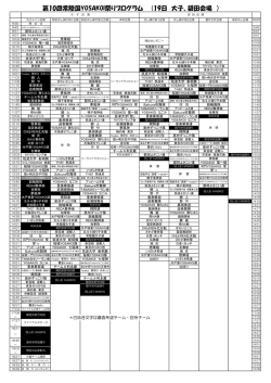 第10回常陸国YOSAKOI祭りプログラム (19日 大子