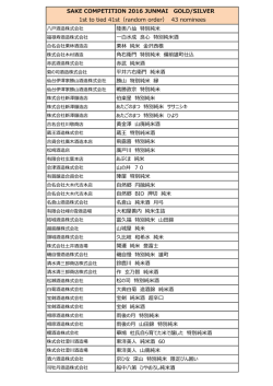 印刷用PDF - SAKE COMPETITION