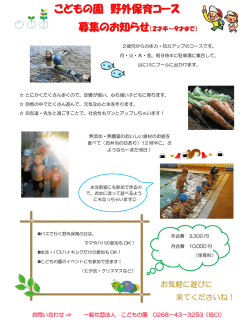 こどもの園 野外保育コース