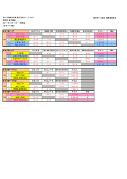 第53回横浜市実業団対抗テニスリーグ （女子1～3部）