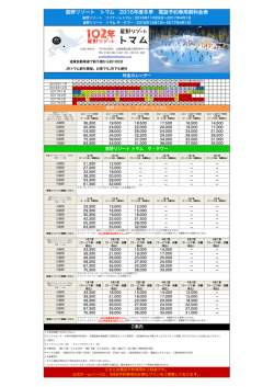 お電話でのご予約料金はこちら（WEB予約の料金と