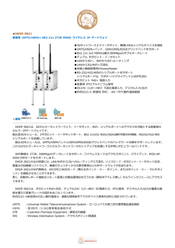 IWGP-3N21 産業用 UMTS/HSPA+ 802.11n 2T2R MIMO ワイヤレス IP