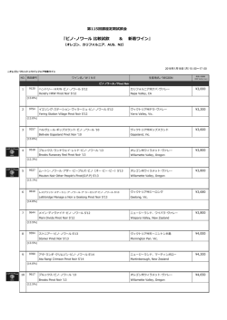 ピノ･ノワール 比較試飲 ＆ 新着ワイン