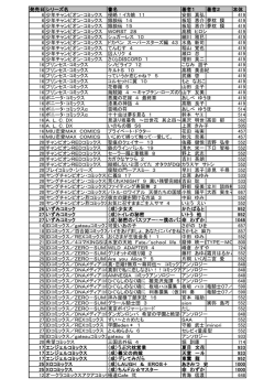 発売日シリーズ名 書名 著者1 著者2 本体 6 少年チャンピオン・コミックス