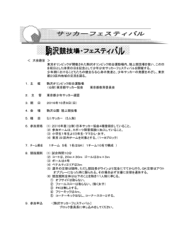 サッカーフェスティバル - 東京都少年サッカー連盟