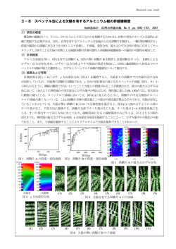 3－8 スペックル法による欠陥を有するアルミニウム板の非破壊検査