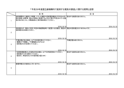 「平成29年度国立劇場構内で使用する電気の調達」に関する質問と回答