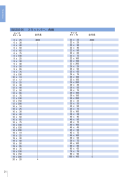 SUS303（H）フラットバー、角棒 各種