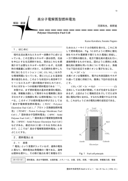 高分子電解質型燃料電池 - 株式会社 豊田中央研究所