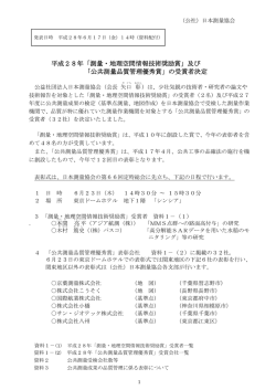 測量・地理空間情報技術奨励賞