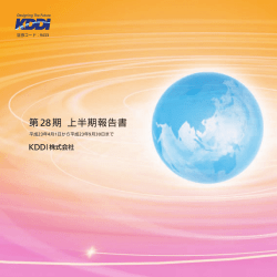 第28期 上半期報告書