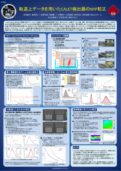 軌道上データを用いたCALET検出器のMIP較正
