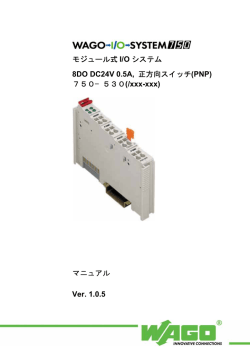 モジュール式 I/O システム 8DO DC24V 0.5A, 正方向スイッチ(PNP