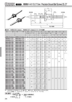 精密研削ボールネジC5, C7 Class Precision Ground Ball Screws C5, C7